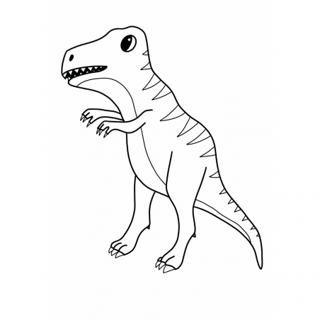 Ausmalbilder für Kinder - T-Rex