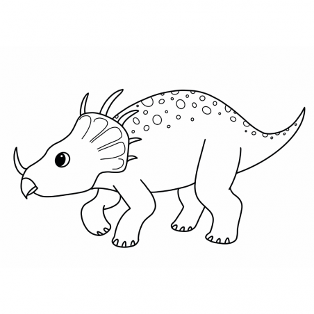 Ausmalbilder für Kinder - Triceratops